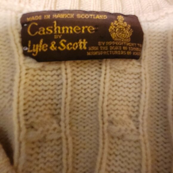 Lyle and Scott Irish Cashmere Sweater Ecru - Picture 4 of 7